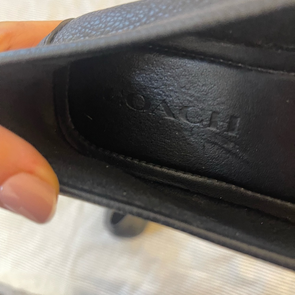 Coach Black Leather Loafers - Picture 6 of 6
